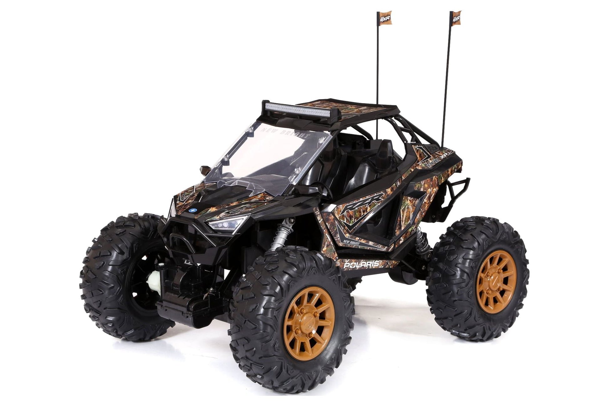 New Bright (1:5) Polaris RZR XP Pro 12.8V Battery Remote Control Camo ATV 2.4GHz, 60875U Child