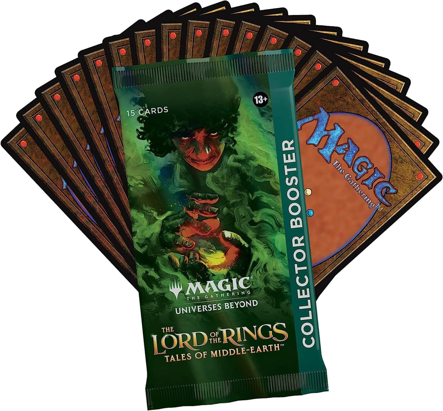 Magic the Gathering Lord of the Rings Tales of Middle Earth Omega Collectors Booster with 15 Trading Cards per pack