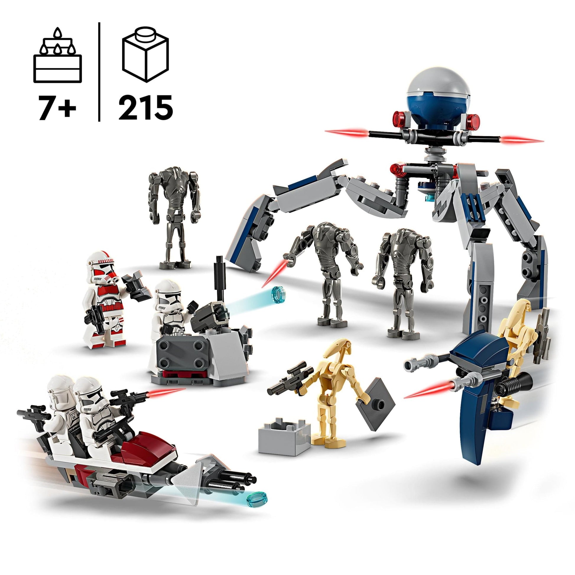 LEGO Star Wars: The Clone Wars & The Mandalorian Gift Set - Contains 3 sets in 1 box - Gift for Christmas for Kids, Ages 7+ - 66804