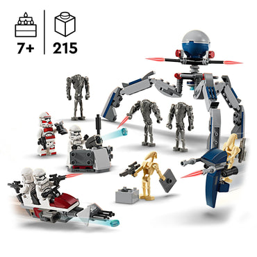 LEGO Star Wars: The Clone Wars & The Mandalorian Gift Set - Contains 3 sets in 1 box - Gift for Christmas for Kids, Ages 7+ - 66804