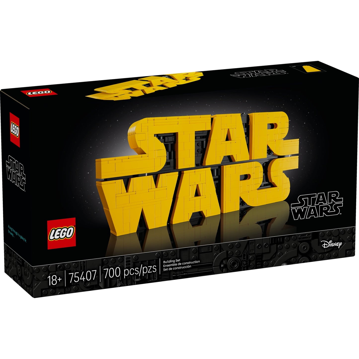 LEGO Star Wars Brick-Built Star Wars Logo - Building Blocks for Adults 18+ - Collectible DIY Model Kit - Unique Gift For Men and Women - Home Decor Idea for Fans of the Movie Series - 75407