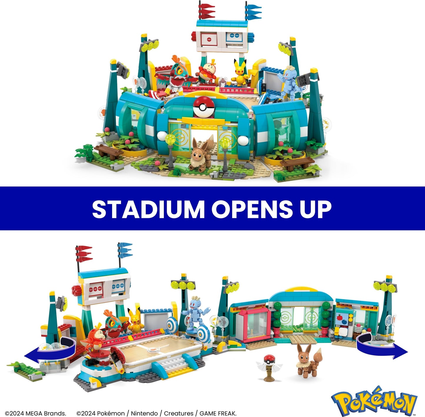MEGA Brands - Pokemon Training Stadium Building Toy Kits