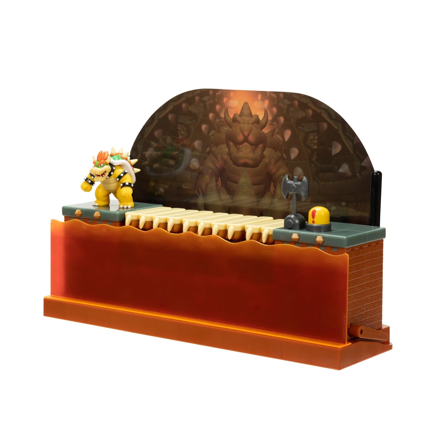 Nintendo 2.5 Inch Deluxe Bowser Battle Playset with Bowser Figure