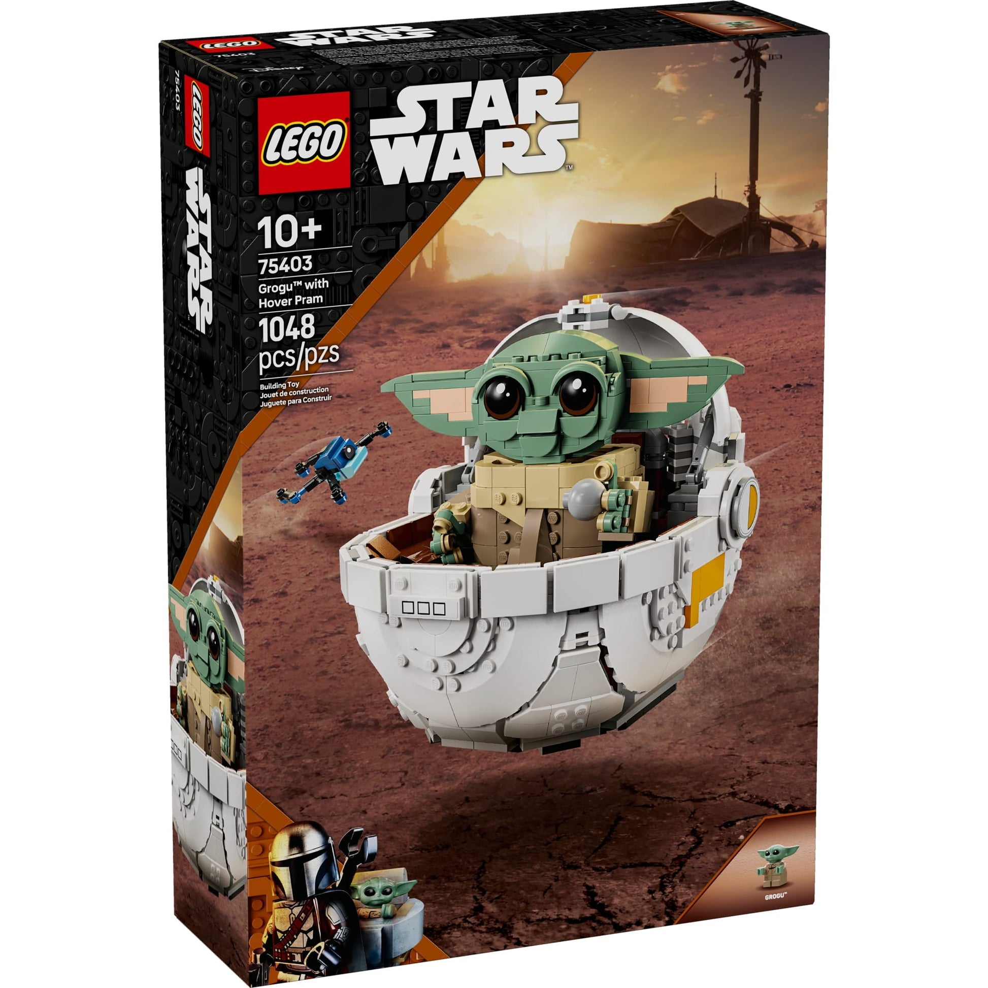 LEGO Star Wars Grogu with Hover Pram Building Toy Set - Star Wars Toy for Kids, Boys & Girls, Ages 10+ - Gift for Christmas - 75403