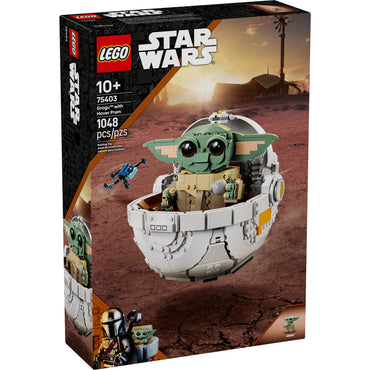 LEGO Star Wars Grogu with Hover Pram Building Toy Set - Star Wars Toy for Kids, Boys & Girls, Ages 10+ - Gift for Christmas - 75403