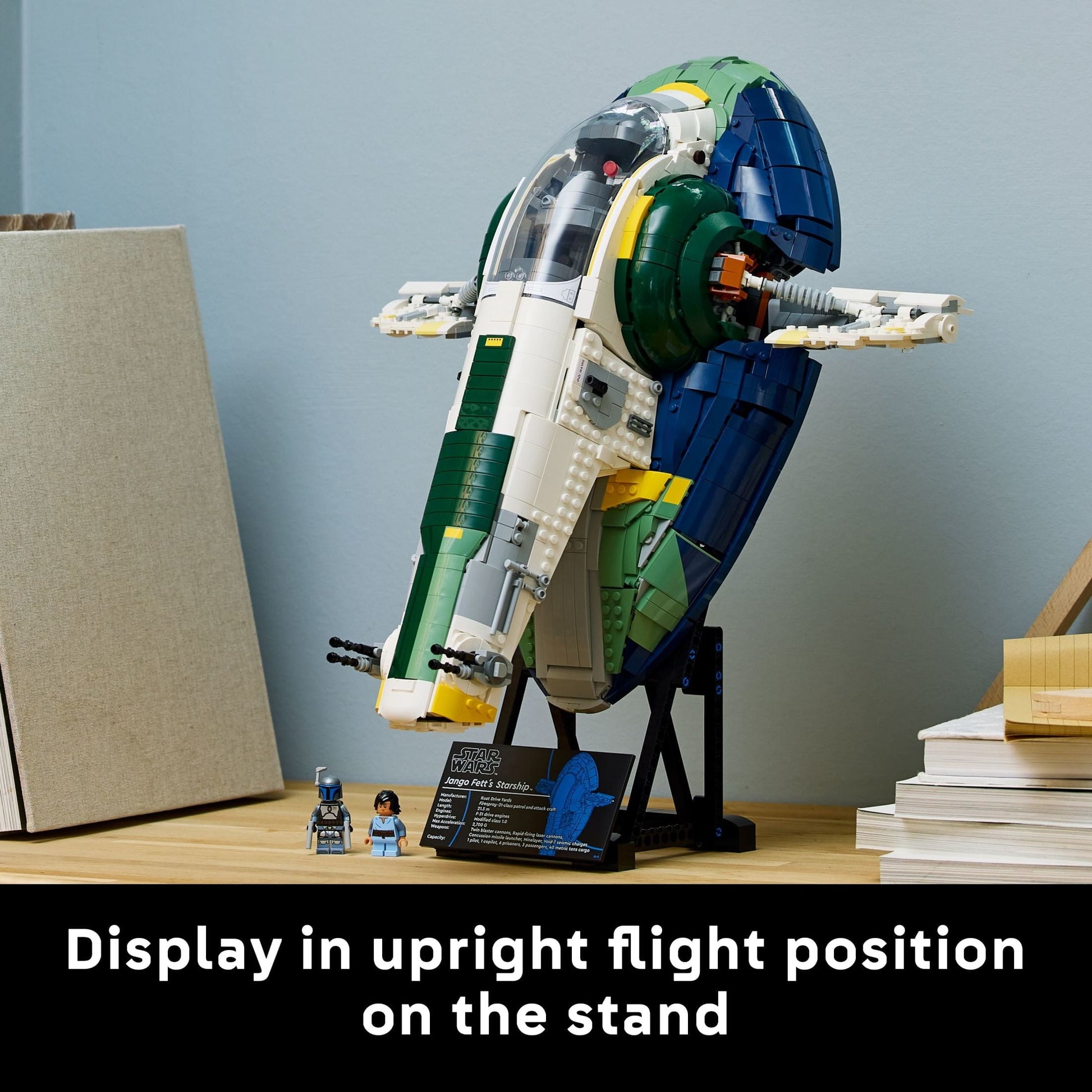 LEGO Star Wars Jango Fett’s Firespray-Class Starship Building Set for Adults - Attack of the Clones Collectible Model Kit and Room Decor - DIY Gift Idea for Men, Women, & Any Fans, Ages 18+ - 75409