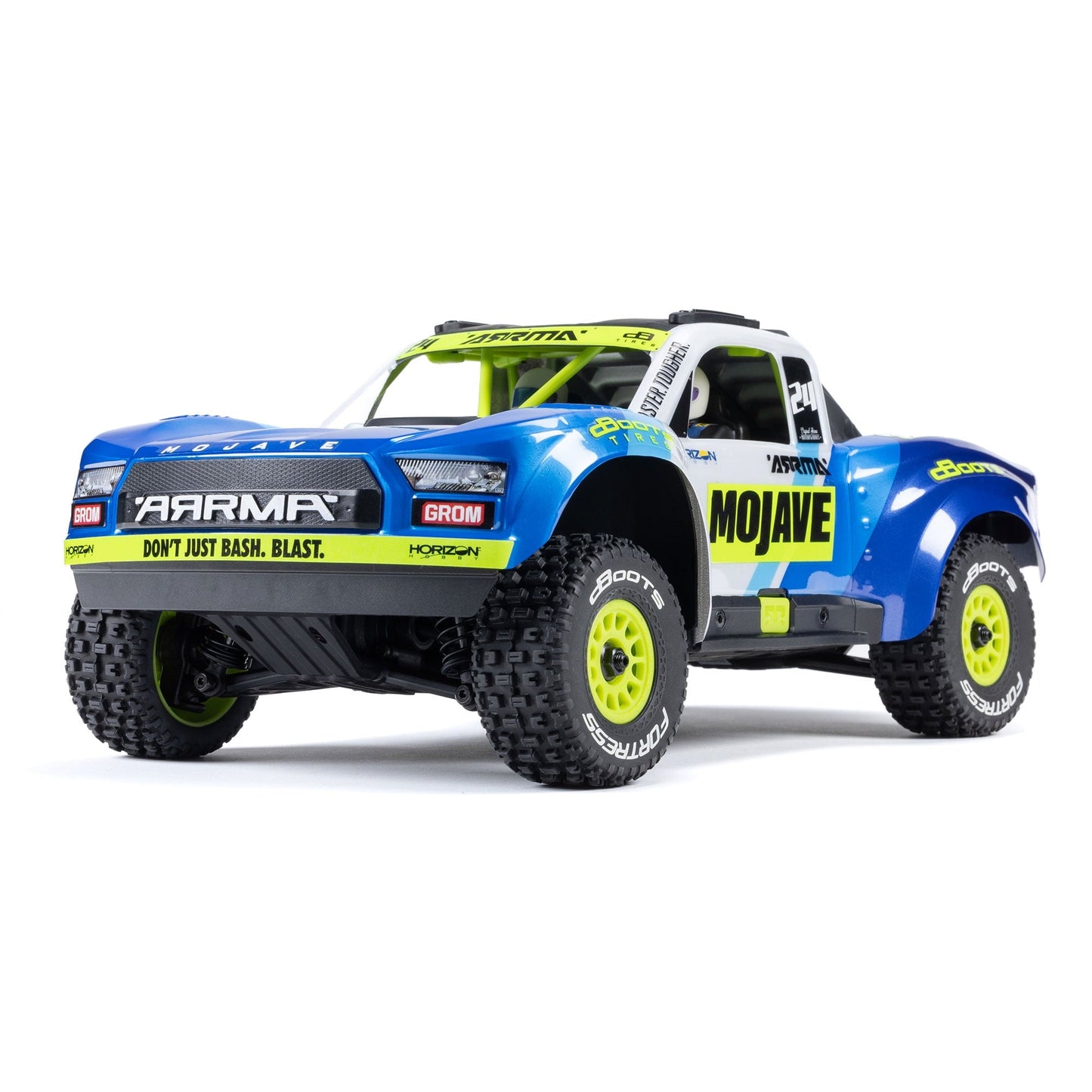 ARRMA MOJAVE GROM 4x4 SMART Small Scale Desert Truck Blue/White ARA2104T2