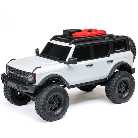 Axial RC Truck 1/24 SCX24 Ford Bronco 4X4 RTR Brushed Rock Crawler Battery & Charger Included White AXI00006V2T4