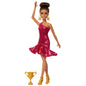 Barbie Ballroom Dancer Fashion Doll with Brown Styled Hair, Dancing Trophy Accessory