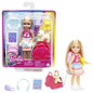 Barbie Chelsea Doll and Accessories, Small Doll Travel Set with Puppy and 6 Pieces