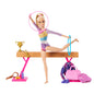 Barbie Gymnastics Playset with Blonde Fashion Doll, Balance Beam and Accessories, 3 Years & up