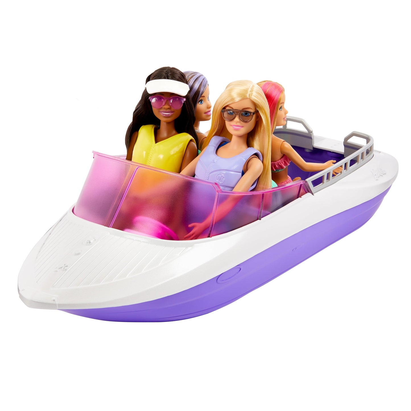 Barbie Mermaid Power Playset with 2 Barbie Dolls & 18 in. Floating Boat with 4 Seats & Accessories