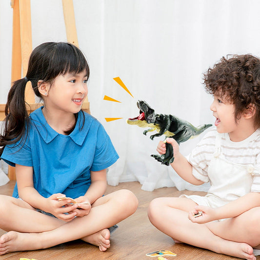 COM1950s Dinosaur Toys for Kids, Small Tyrannosaurus Toy with Realistic Sounds, Ideal Education Toys for Kids and Toddler, Plastic Dinosaur Including T-Rex