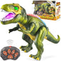 Joyfy Remote Control Walking Dinosaur for Kids 3-5, Robot Dinosaur Toy with Light and Realistic Roaring Sound, Electric Animal Toy, Christmas Birthday Gift for Boys