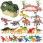 Dinosaur Toys for Kids 3-8 | 46PCS Kids Dinosaur Toys Playset with Realistic Jurassic Dinosaurs, Trees, Eggs & Fence – Educational Dino Toys for Toddler Boys & Girls