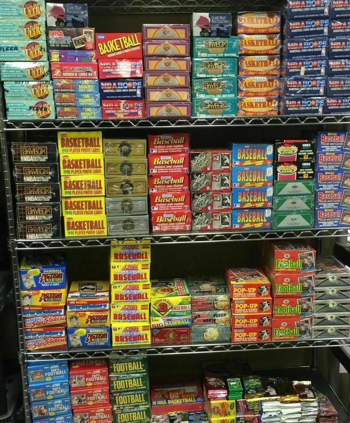 HUGE LOT: 100 Unopened Basketball Cards in Factory Sealed Packs of NBA Cards