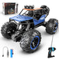 Hot Bee Blue Remote Control Cars 1:18, All Terrain Metal Shell 4X4 Off-Road Vehicle Monster Truck, High Speed 2.4 GHz RC Car, Christmas Birthday Gift Outdoor Toys for Kids 6+ & Adults
