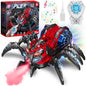 Huge Wave Remote Control Car for Boys, 2.4GHz RC Spider Toys with Spray and Lights, Realistic Moving Legs, Christmas Birthday Gift for Kids Ages 4-12