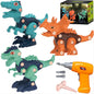 JBeeCtrl Dinosaur Toys for 3 4 5 6 7 Years Old Boys Take Apart Dinosaur Toys with Electric Drill for Kids 3-5 5-7 Construction Building Toy Party Christmas Birthday Gifts for Toddlers Boys Girls