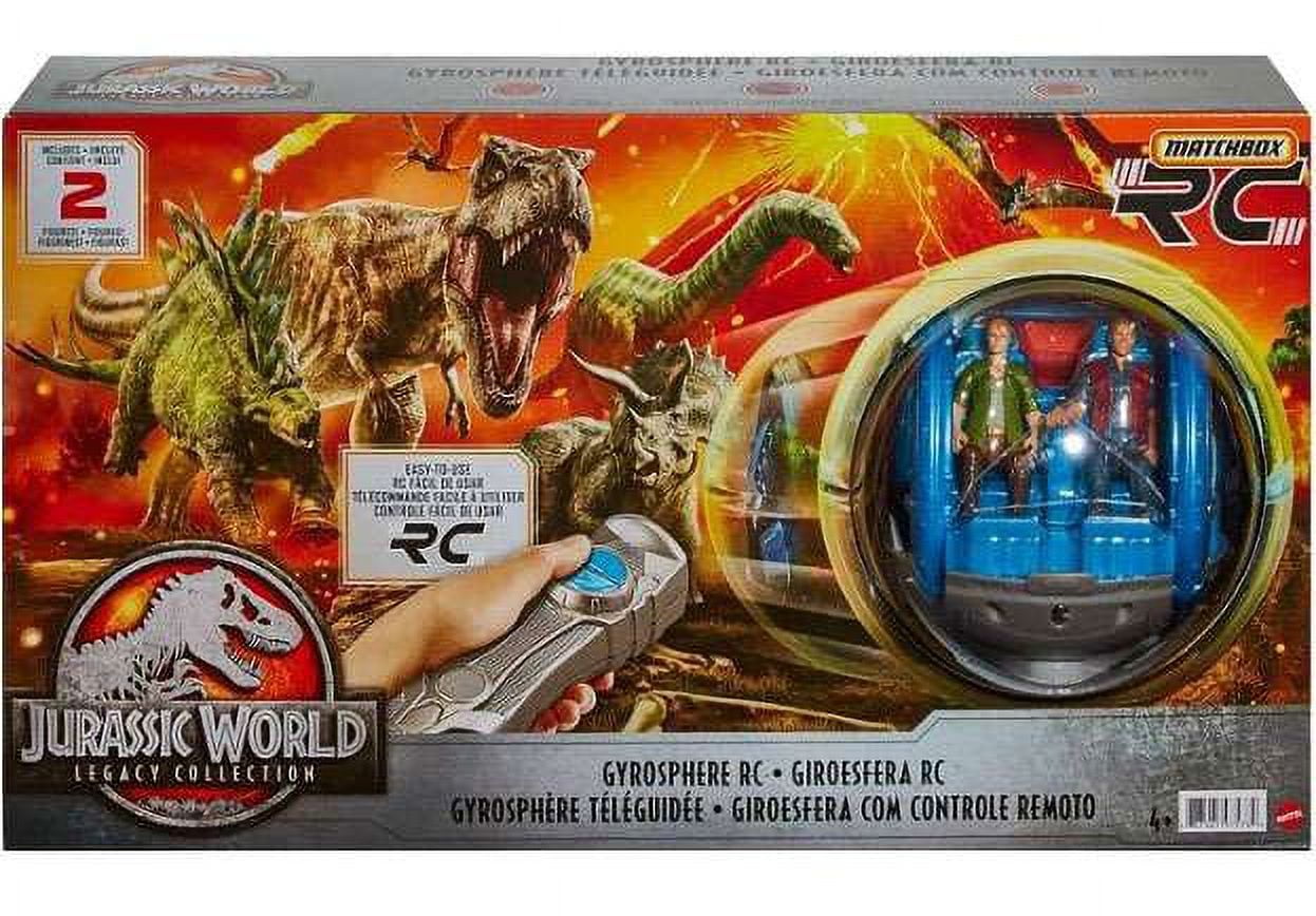 Jurassic World Legacy Collection Gyrosphere R/C with Claire Dearing & Owen Grady Remote Control Vehicle & 2 Figures