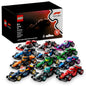 LEGO F1 Collectible Race Cars, 6 Pack - Building Set for Boys & Girls, Ages 6+ - Birthday Party Favor or Gift - Mystery Box W/ Surprise F1 Car Toys - Travel Toys for Kids - 66796