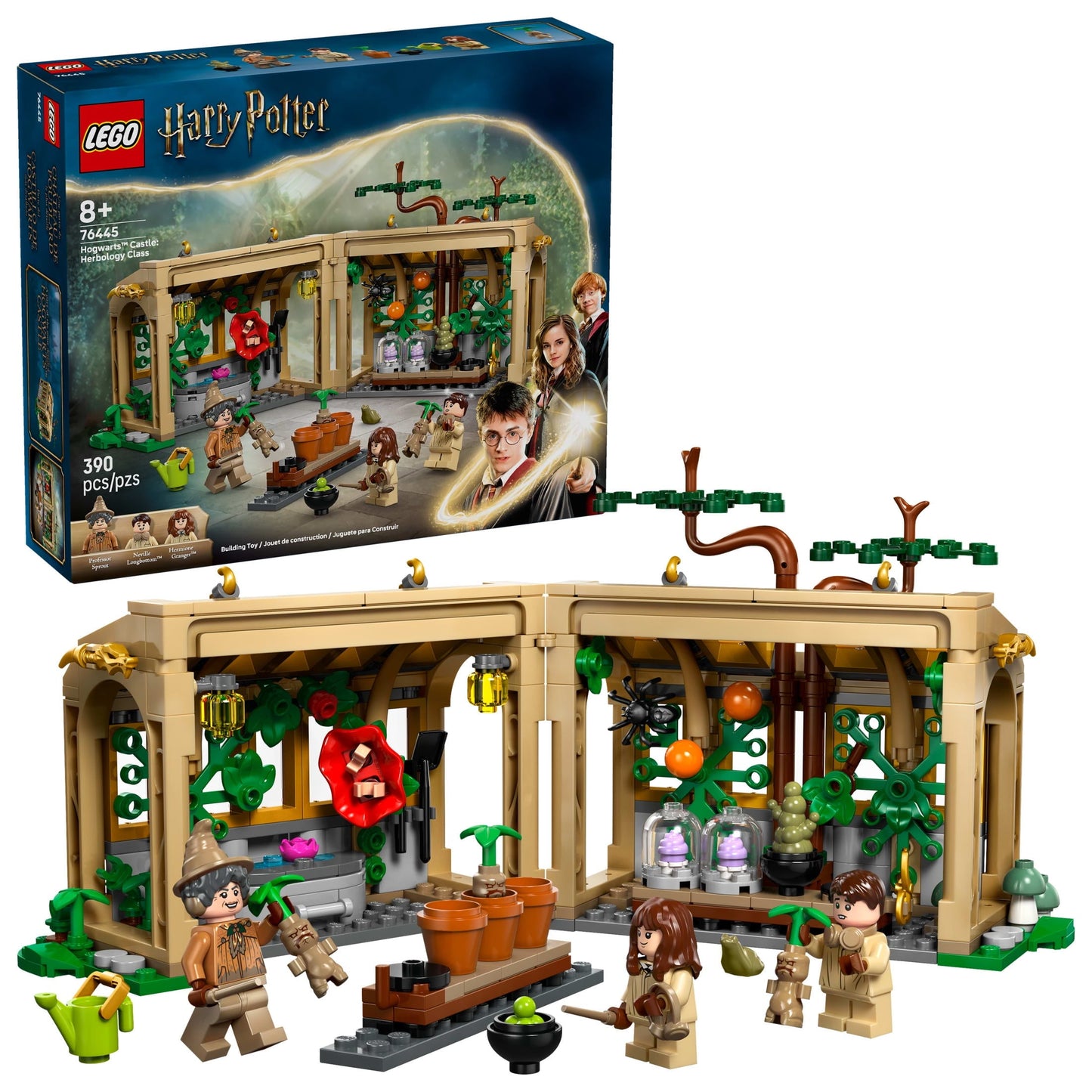 LEGO Harry Potter Hogwarts Castle: Herbology Class Kids Toy - Building and Learning Toy for Pretend Play - Gift for Christmas - Harry Potter Collectible for Boys and Girls, Ages 8+ - 76445