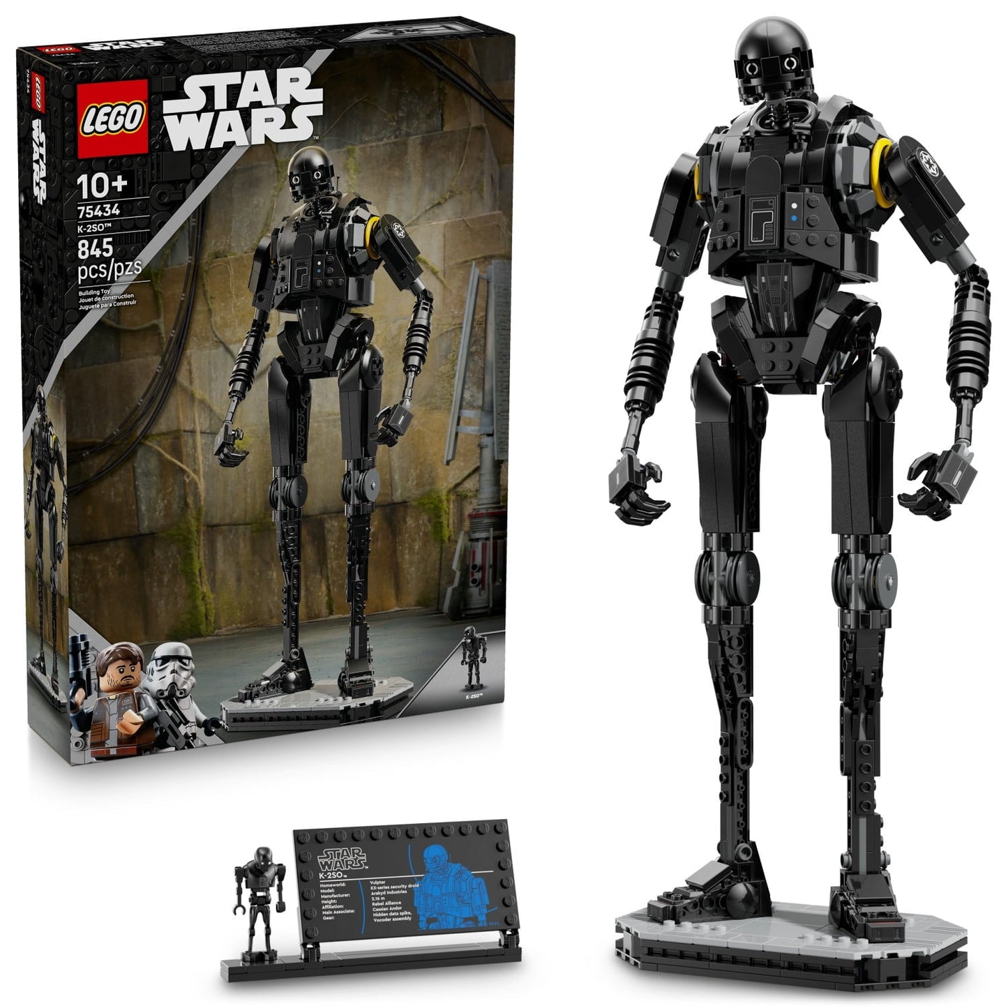 LEGO Star Wars: Andor K-2SO Security Droid - Building Toy For Kids, Ages 10+ - Makes a Cool Gift for Boys and Girls - Model Kit and Room Decor Idea For Sci-Fi Adventure Fans - 75434
