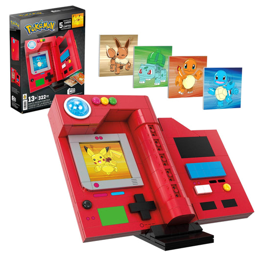 MEGA Pokémon Kanto Region Pokédex Building Kit (322 Pieces) for Collectors, Plastic