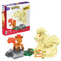 MEGA Pokemon Vulpix Evolution Set (145 Pieces) with 2 Poseable Action Figures for Kids