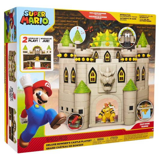 Nintendo Super Mario Deluxe Bowsers Castle 2.5 inch Action Figure Playset