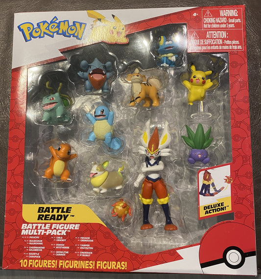 Pokemon Proxy Pokemon Battle Age 4+ Action Figure, Multicolor, 10 Pack