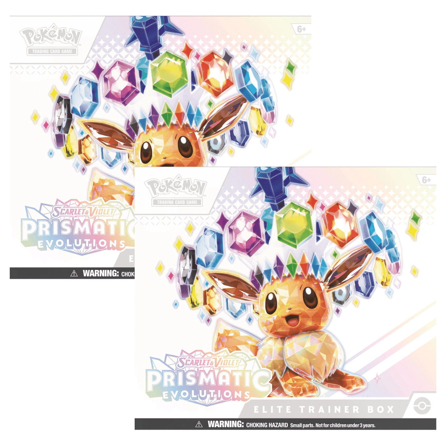 Pokemon 100-10013-2 SV8.5 Scarlet and Violet Prismatic Evolutions Elite Trainer Box (2-Pack)