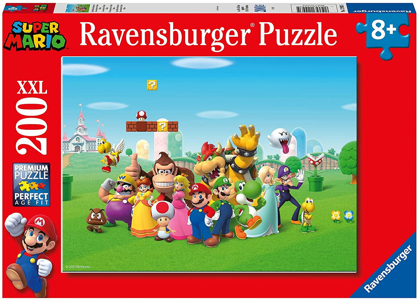 Ravensburger Super Mario 200 Piece Jigsaw Puzzles for Kids Age 8 Years Up - Extra Large Pieces