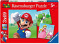 Ravensburger Super Mario Children's Puzzle - 3x49 Pieces