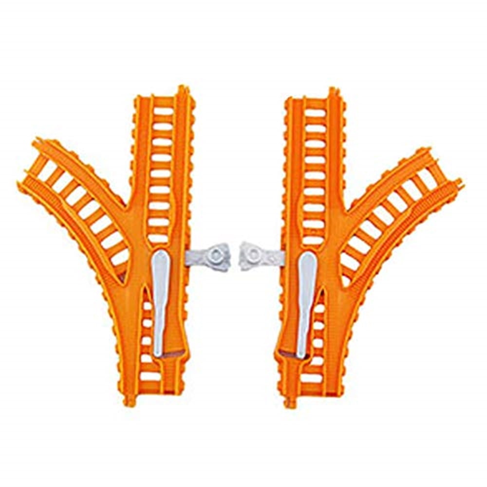 Replacement Parts for Thomas The Train - FXX69 ~ Thomas & Friends Trackmaster Builder Bucket ~ Replacement Switchable Y Track Pieces ~ 1 TL (Left Turn) 1 TR (Right Turn) ~ Orange