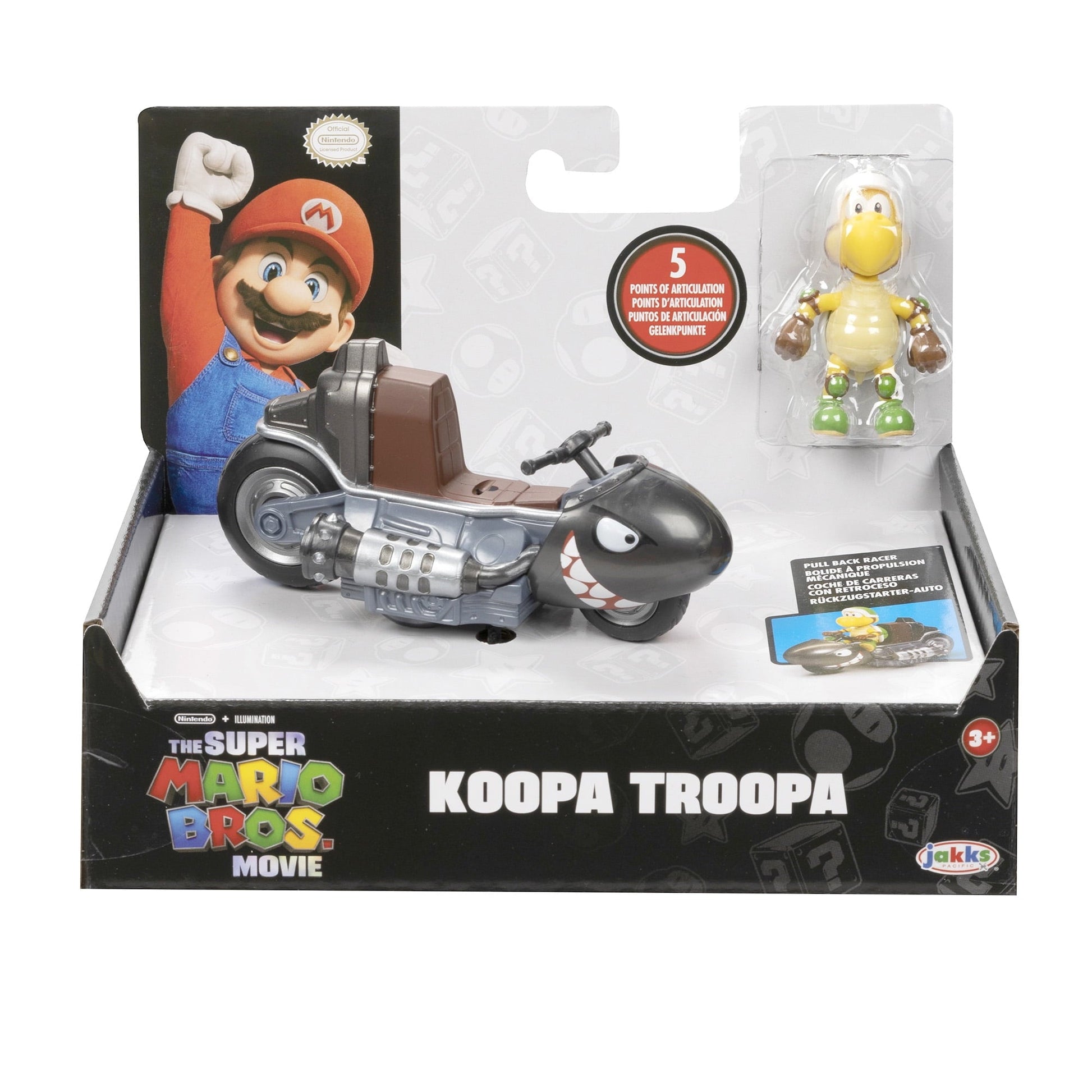 Super Mario Bros Movie Koopa Troopa Action Figure, 2.5"