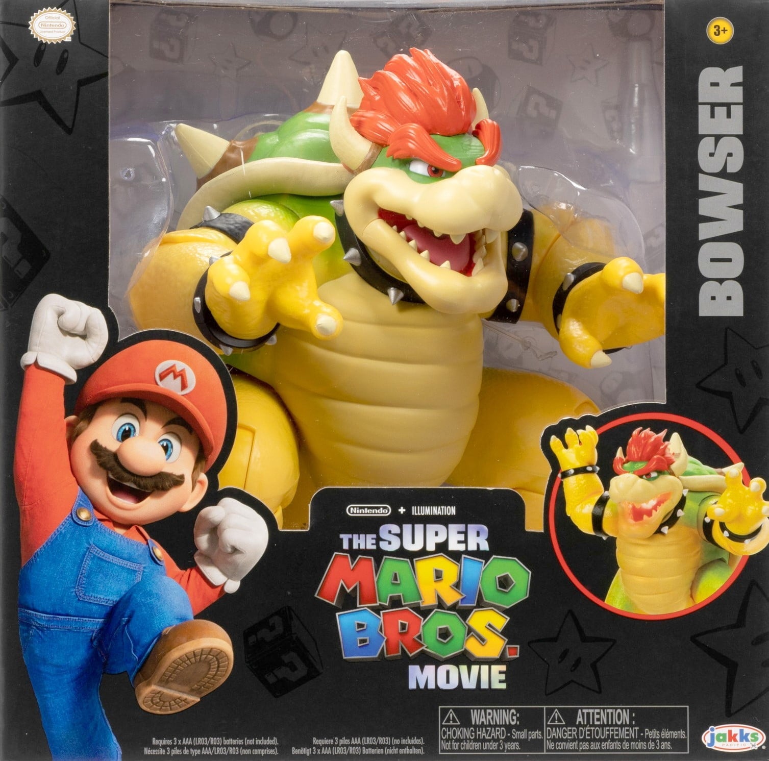 The Super Mario Bros. Movie 7 inch Bowser Action Figure