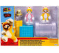 World of Nintendo Super Mario 3D World Diorama Set (Cat Mario, Cat Peach, Super Ball & More)