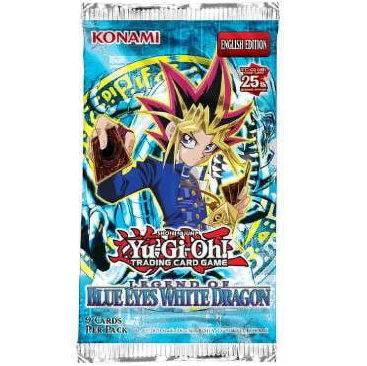 YuGiOh Trading Card Game Blue Eyes White Dragon 25th Anniversary Booster Pack (9 Cards)