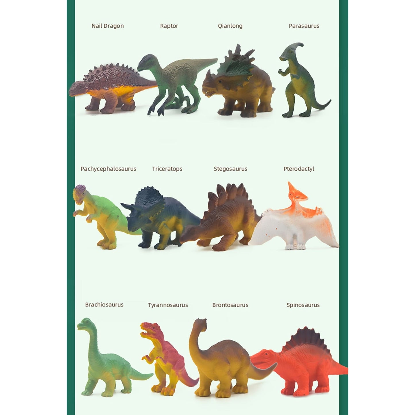 RUIG 12 Pcs Dinosaur Fossil Skeletons Figures - Mini Dinosaur Figurines for Toddler Kids - Dino Bones Cake Topper Party Favors, Ideal Gift for 3 4 5 6 Boys Girls