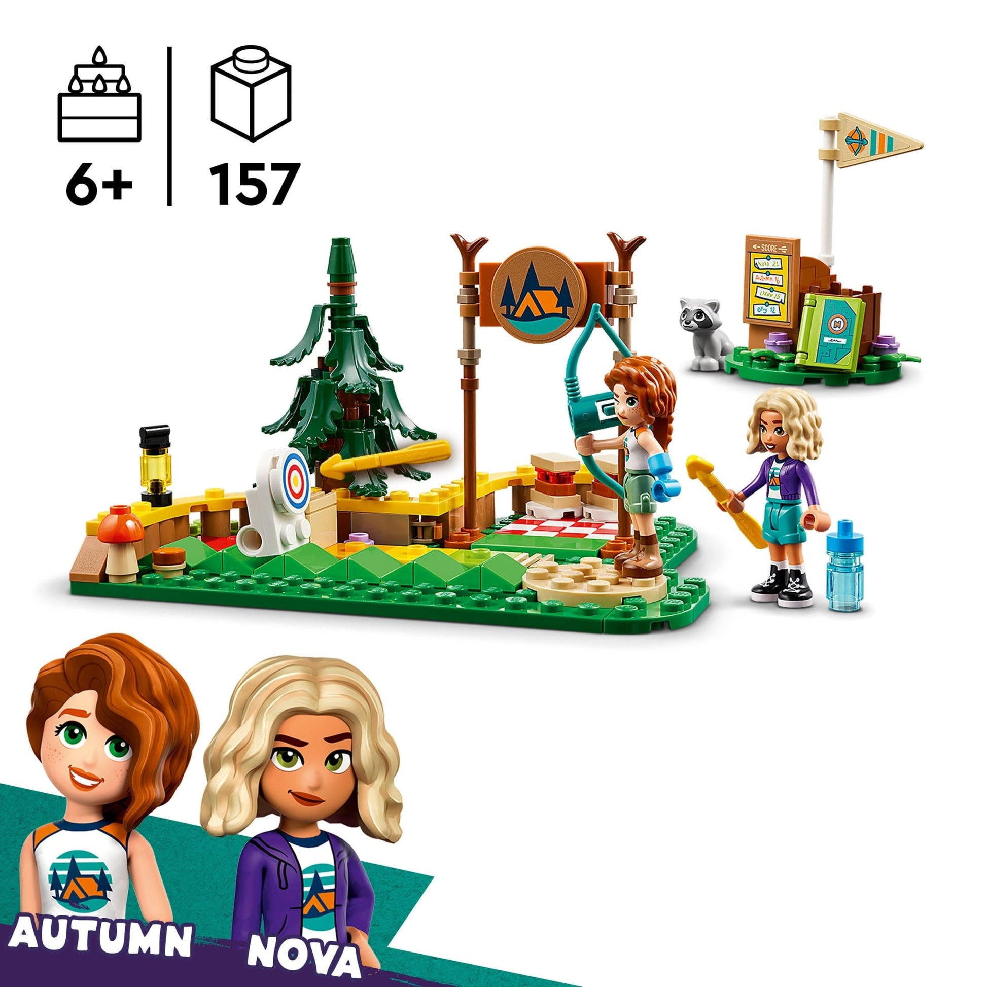 LEGO Friends Explore Outdoors Gift Set - Features 2 sets in 1 box: LEGO Friends Adventure Camp Archery Range and LEGO Friends Stargazing Camping Vehicle - 66806