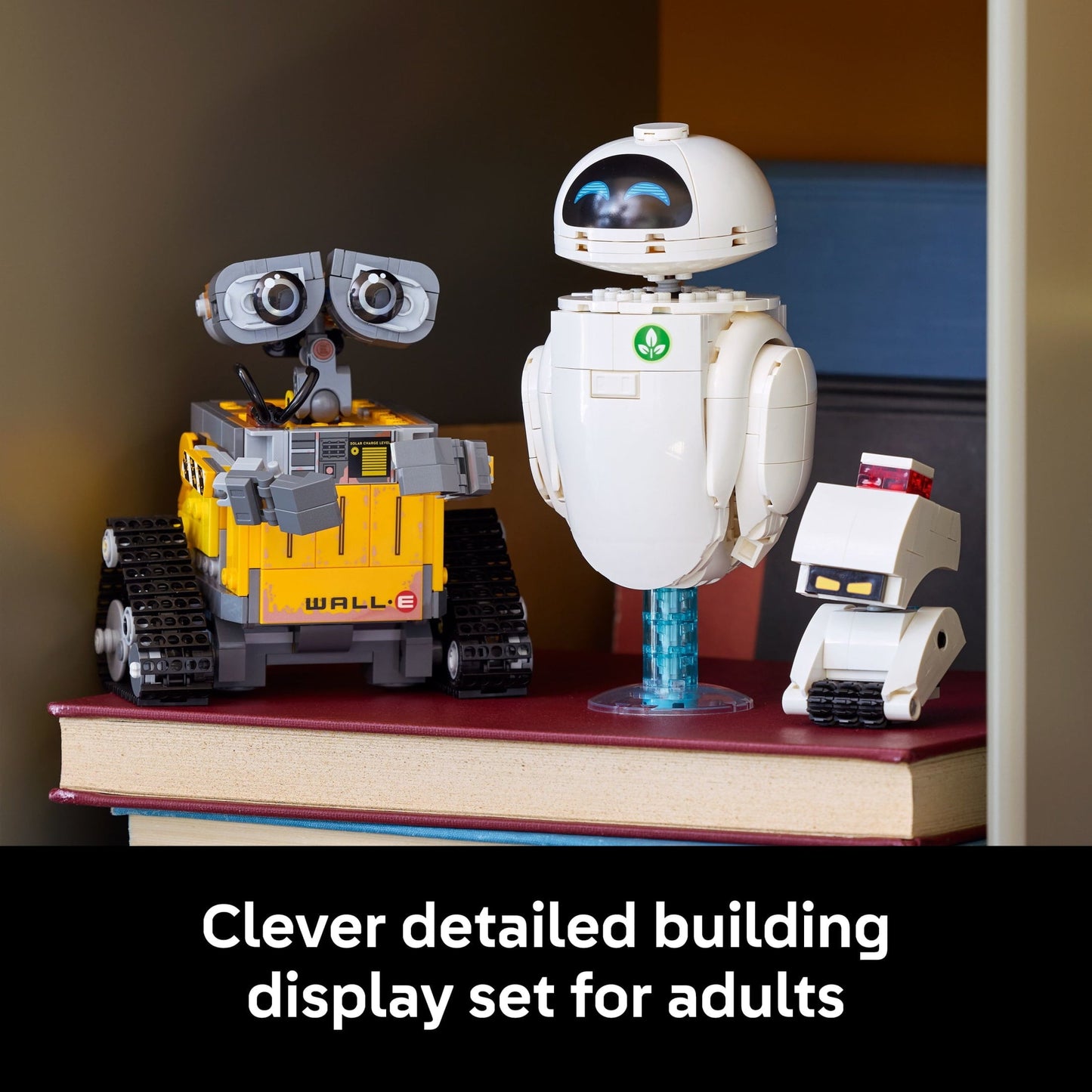 LEGO Disney Pixar Wall-E & EVE Building Set for Adults, Ages 18+ - Home Office, Book Shelf, or Room Decor for Disney Fans - Gift for Christmas- 43279