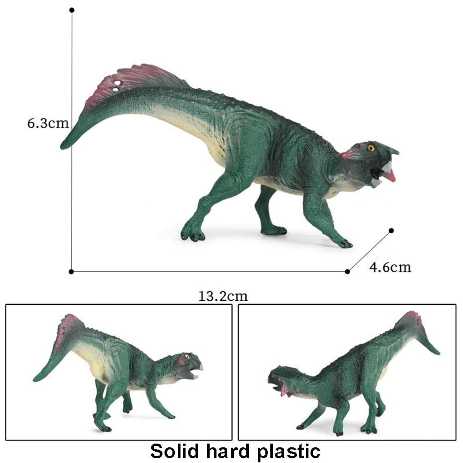 Holzlrgus Dinosaur Toy Realistic Psittacosaurus Animal Figures Science Project, Cake Topper, Early Educational Toys Birthday for Toddlers Kids Age 3 4 5