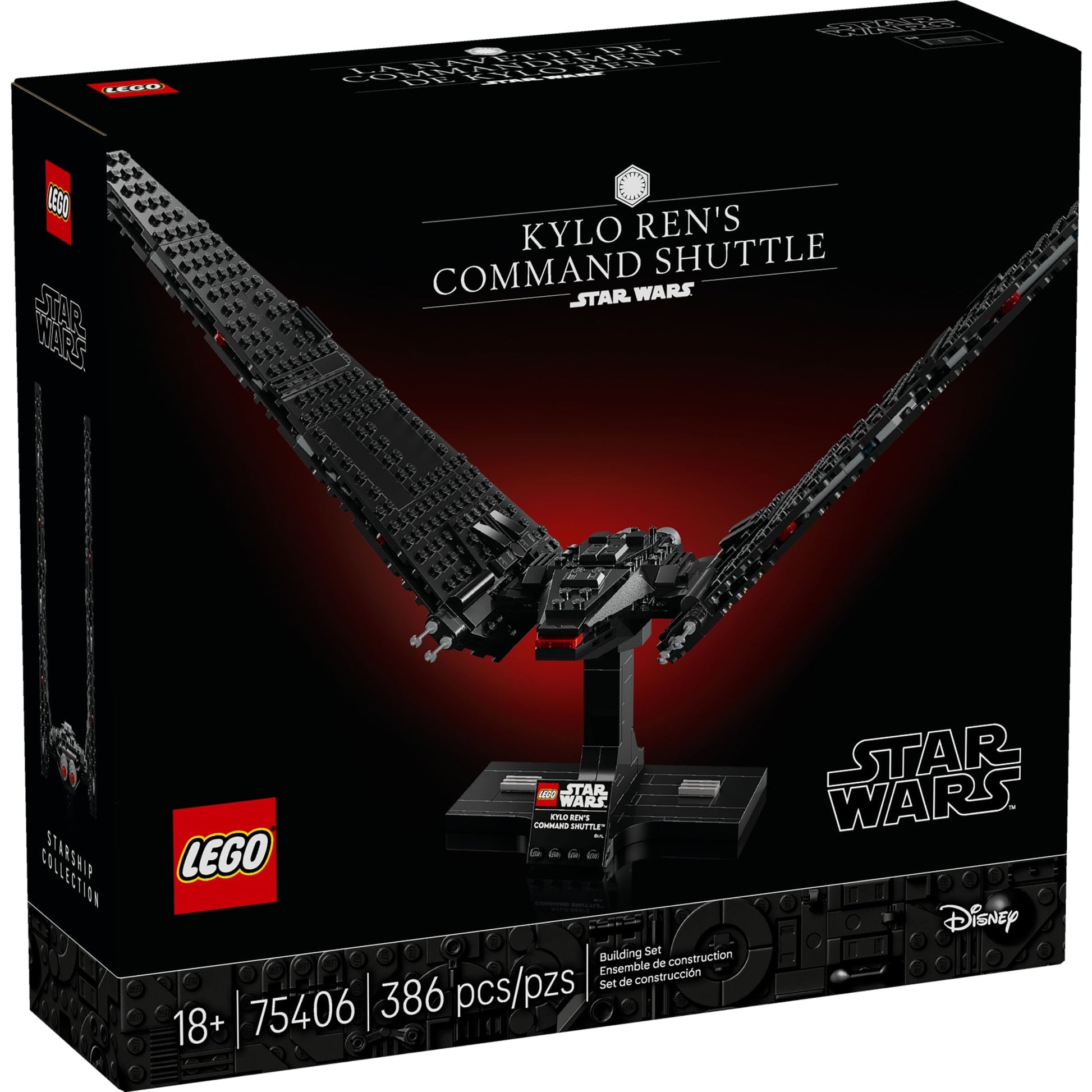 LEGO Star Wars Kylo Ren’s Command Shuttle - Model Starship Building Kit For Adults 18+ - DIY Collectible Building Set - Gift for Christmas - 75406