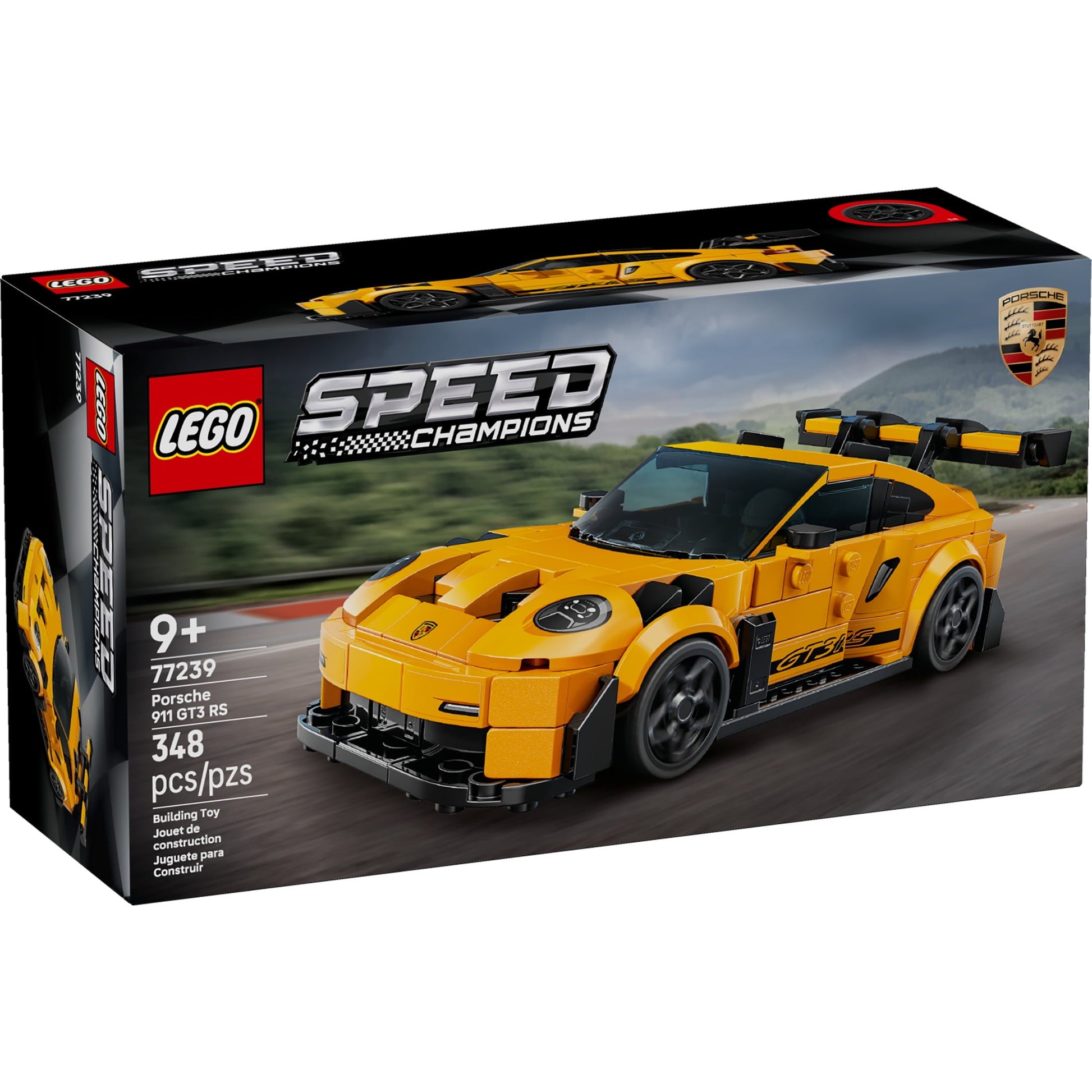 LEGO Speed Champions Porsche 911 GT3 RS Super Car Toy - Model Kit & Pretend Play Toy for Boys & Girls, Ages 9+ - Sports Car Building Set for Kids & Racing Fans - Gift Idea for Birthdays - 77239
