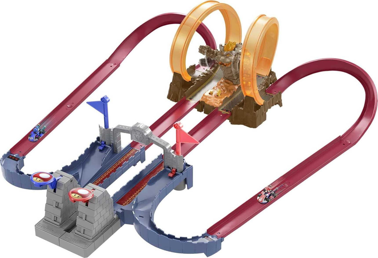Hot Wheels Mario Kart Bowser’s Castle Chaos Track Set