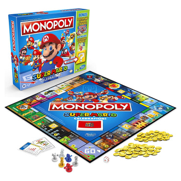 Monopoly Super Mario Celebration Edition Board Game With Poster and Stickers