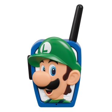 Super Mario Extended Range Walkie Talkies - Action Figures - Push to Talk Button, Children Ages 3+