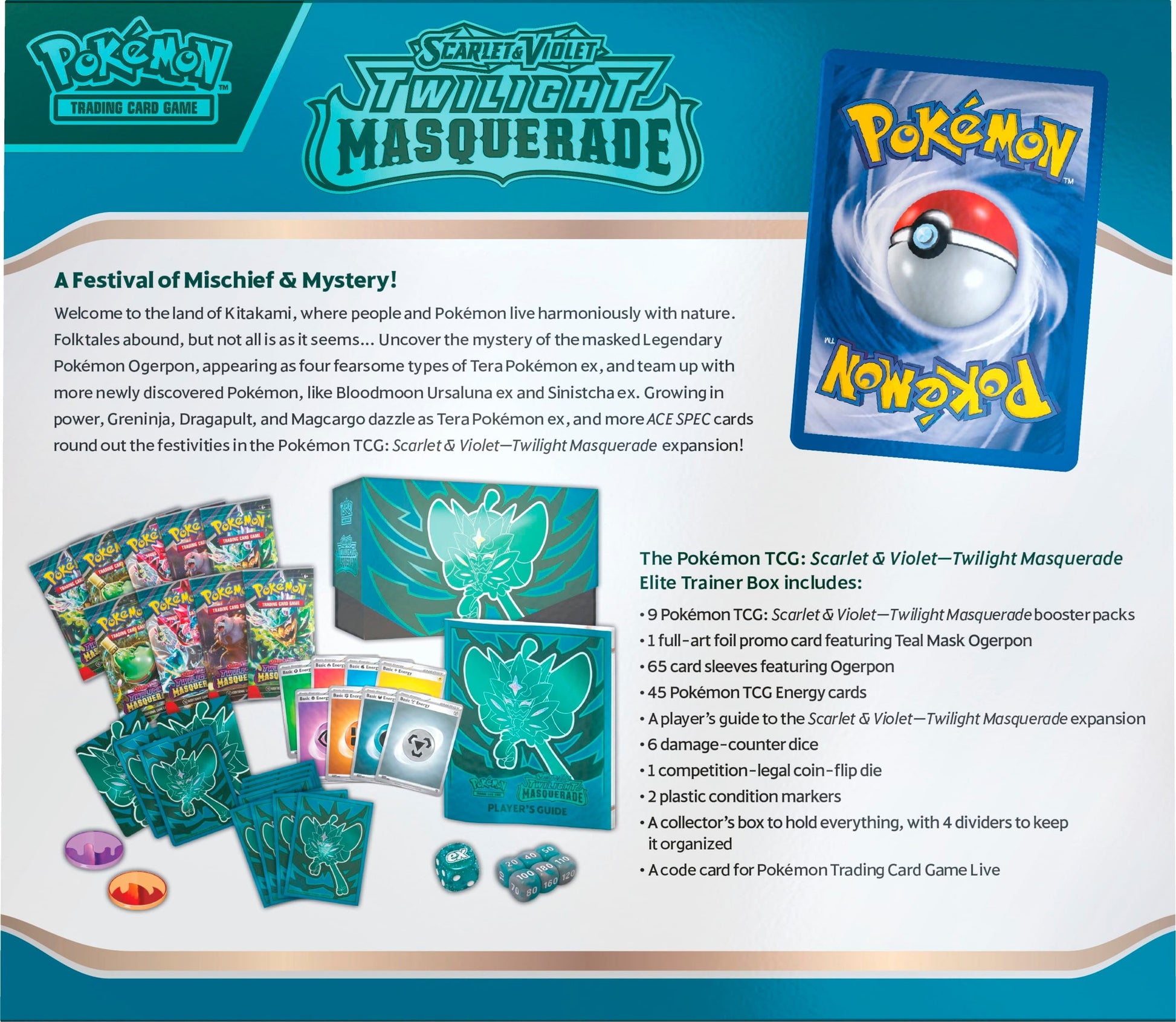Pokemon TCG: Scarlet & Violet - Twilight Masquerade Elite Trainer Box