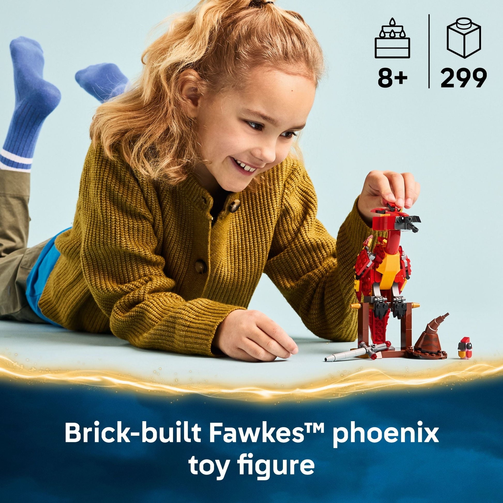 LEGO Harry Potter Fawkes: Dumbledore’s Phoenix Kids Toy - Building and Learning Toy for Pretend Play - Harry Potter Collectible for Boys and Girls, Ages 8+ - Gift Idea for Birthdays - 76448
